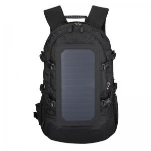 Solar backpack with panel charger