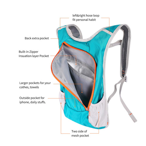 High capacity hydration bag