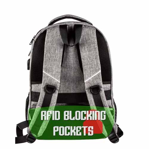 Waterproof anti theft backpack