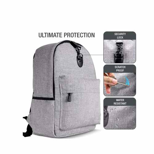 Anti theft backpack with charger