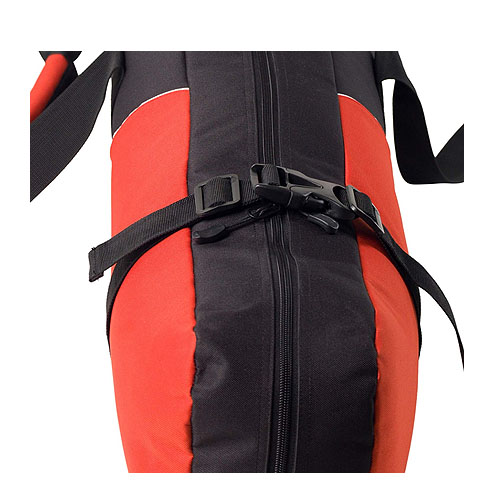 Padded ski equipment bag