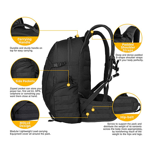 high quality trekking daypack 