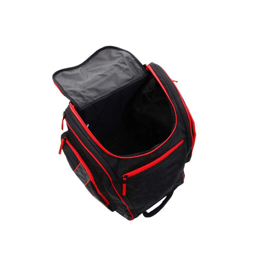 Ski boot and helmet backpack