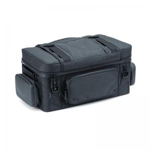 Black motorcycle travel bags