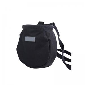 Black climbing chalk bag