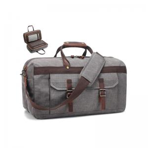 Leather Canvas Travel Duffel Bags