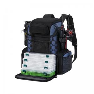 Fishing Tackle Backpack with Rod Holders