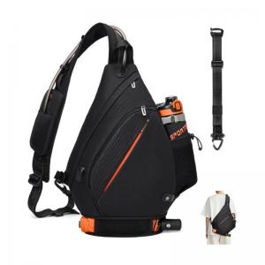 Water-Resistant Crossbody Hydration Backpack for Hiking