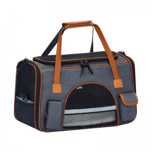 Foldable Soft Pet Carrier for Escape-Proof Zippers