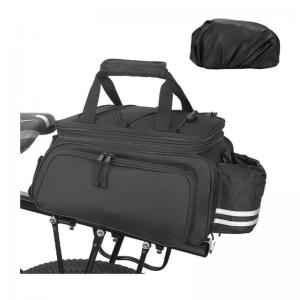 Bike Rear Rack Bag with Rain Cover
